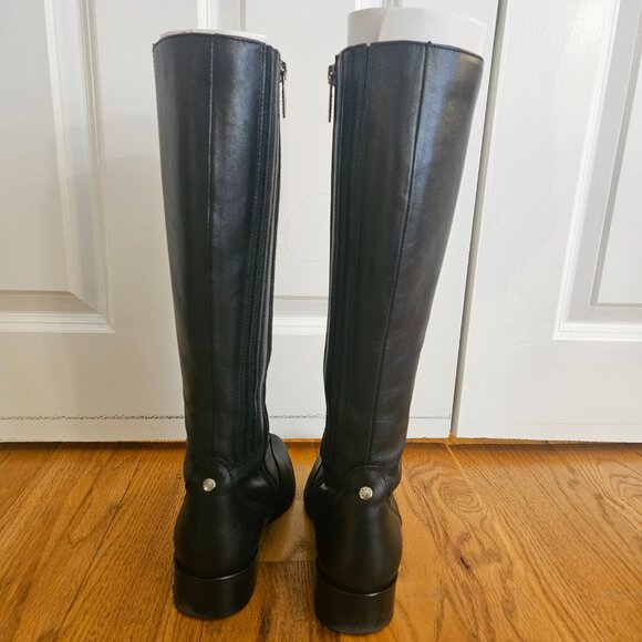 Duo Haltham Black Knee High Boots (narrow calf) - Picture 4 of 7